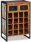 vidaXL Weinregal 16 Flaschen Altholz Weinständer Flaschenregal Weinschrank