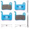 2 Sets Multi-Metallic Bicycle Disc Brake Pads for Shimano Deore XT XTR LX SLX Hone Alfine Saint Disc Brake