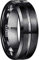 NUNCAD Bague Homme/Femme en Tungstène avec I Love You Or Rose/Bleu/Noir/Argenté/Noir/Brun 8mm Taille 72(22.9)