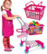 Molly Dolly 2 in 1 Kids Trolley & Basket Playset - Toy Shopping Cart