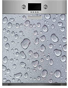 Oedim Sticker Lave-vaisselle Texture grise rafraîchissante, Adhésif solide et économique, Autocollant adhésif décoratif