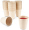 HAAGO 100 Bicchieri di Canna da Zucchero Ecologici Biodegradabili e Compostabili a Casa - Come Bicchieri di Carta, Bicchieri Usa e Getta - 370 ml