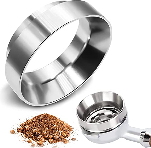 GIAK Espresso Dosing Funnel Made of Stainless Steel 54 mm Coffee Dosing Ring Portafilter Funnel for Exact Filling of Coffee Powder, Barista Accessories