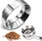 GIAK Espresso Dosiertrichter aus Edelstahl 54mm Kaffee Dosierring Siebträger Trichter zum exakten befüllen des Kaffeepulver,Fülltrichter zum präzisen tampern, Barista Zubehör