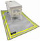 Feuerschalenmatte, feuerfeste Matte, sichtbar bei Nacht, ideal für Deck, Feuerstelle, Terrasse, Feuerstelle, Pad für Holzverbrennung im Freien, Holzböden, Gras, Campingplatz, Rasen (80 x 50 cm)