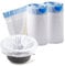 Disposable Commode Liner Bags PACK 40 Adult Bedside Commode Liners Bed Pan Liners Disposable Waste Bags for Commode Chair,Portable Toilet Bags,Camping Toilet Bags-Universal