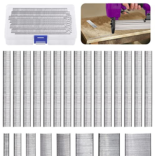 Swpeet 5000 PCS Brad Nails Multi-Length Galvanized Straight Finishing Nail (F15 (5/8 Inch))