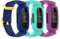 honecumi Kompatibel mit Fitbit Ace 3 Kids Armband, Ace 3 Ersatzarmband Watch Band Strap Wechselbänder für Kinder, Klassisch Buntes Verstellbares Sport Armband Uhrenarmband Zubehör,Blau/Lila/Cyan
