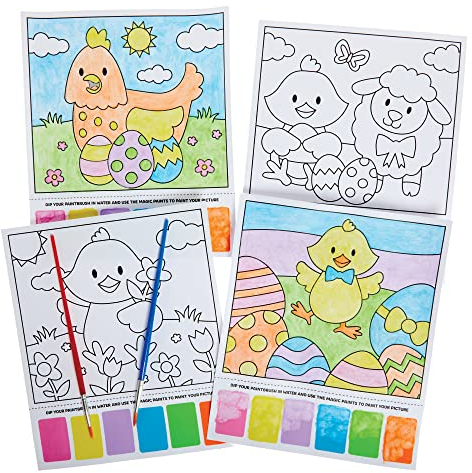 Baker Ross FX485 Osterzauber-Malbilder - 10er-Pack, Aquarell-Malset für Kinder