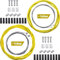 Universal Bicycle Transmission Line Shift Derailleur Cable and Brake Cable Kit for Mountain and Road Bike Repair (Yellow)