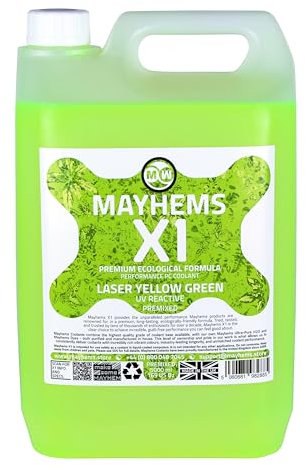 Mayhems PC-Kühlmittel – X1 Premix – umweltfreundliche Serie, UV-Fluoreszent, 5 Liter, Lasergelb/Grün