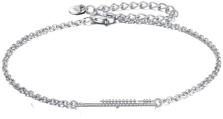 JERWLI Flöte Armband 925 Sterling Silber Flöte Armband Musik Schmuck Geschenke für Frauen Mädchen