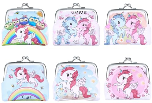 Portefeuille Licorne, Porte Monnaie Enfant, Licorne Porte Monnaie Fille, Portefeuille ado Fille, Petit Porte Monnaie Femme Portable Porte-Monnaie pour Enfants 3, 4, 5, 6, 10 Ans Cadeaux Licorne