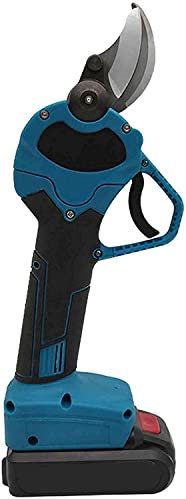 Potatore Professionale A Batteria, Cesoie Elettriche Potatore per Alberi 1/2 Pezzo Ricaricabile di Backup Alimentato a Batteria al Litio 2Ah Potatore per Rami di Albero Diametro di Taglio di 30 mm