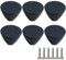 ZESLIV Lot de 6 boutons de meuble en alliage de zinc Bouton de tiroir Bouton de porte d'armoire 30 mm Bouton de meuble pour chambre d'enfant Bleu foncé
