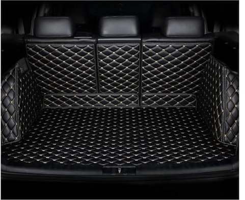 Kofferraummatte Für Alle Modelle F30 F10 E36 E90 E46 X5 X1 X3 E39 F11 E70 X5 X4 X6 528i 640i 750 Autozubehör Custom Car Kofferraummatte Antirutschmatte(Schwarzbeige)