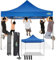 COBIZI Tonnelle Pliante 3x3 Imperméable,Tonnelle de Jardin Exterieur sans Parois Latérales,Barnum Pliant 3x3,Anti UV Tonnelle Tente pour Exterieur Plage Terrasse (3 par 3m Bleu)