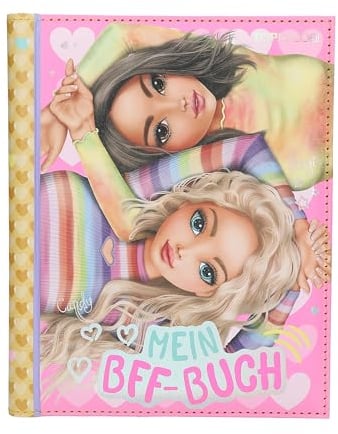 Depesche 12973 TOPModel - Beste Freundinnen Buch in Rosa, mit Model-Motiv, Freundebuch mit 110 Seiten zum Eintragen für deine Freunde
