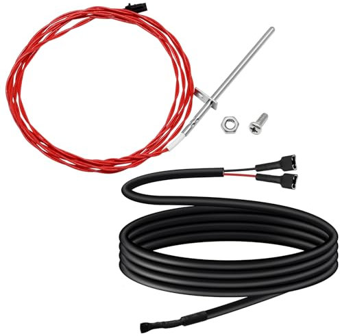 Hiorucet 3-20-00844 Red ESP Thermistor Sonde & 3-20-00906 Sensor Thermostat Sonde für Harman Pelletofen Accentra FS, Accentra Einsatz, P38, P61, P61A, P68, PB105 Boiler, PC45, PF100 Ofen, XXV