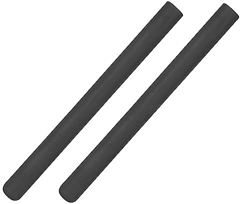 Yardwe Fundas De Silicona Negras Para Baquetas, Protectores Silenciosos y Ligeros Para Práctica De Batería, Accesorio Compacto Para Músicos y Bateristas