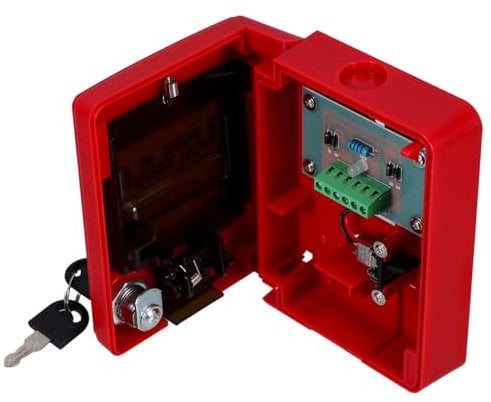 HOMSFOU Manual Fire Alarm Button Resettable Emergency Call Point for Home Office