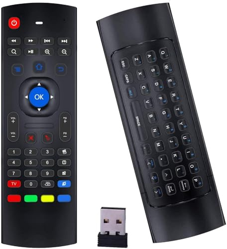 Air Mouse Remote MX3 Pro, mini teclado inalámbrico de 2.4G, control remoto universal con aprendizaje IR para Android TV Box, Smart TV, proyector, Raspberry Pi