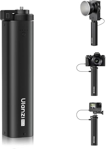 ULANZI BG5 - Batteria portatile da 92,16 Wh e power bank con ricarica rapida bidirezionale PD da 100 W, compatibile con Sony/Canon/Nikon/GoPro, ideale per laptop/drone/live streaming/vlogging