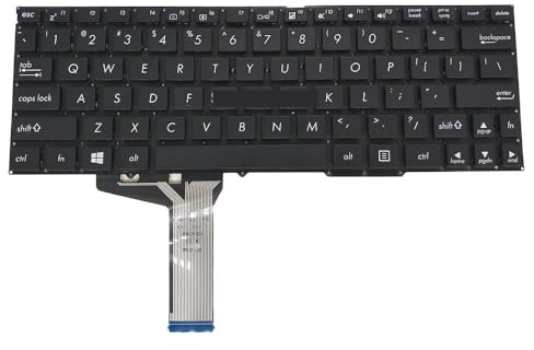QHHOZHD Tastiere Inglesi per Tastiera Portatile ASUS T100 T100T T100A T100TA T100TAF T100TAL T100TAM US Nera Vite Post