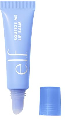 e.l.f. Squeeze Me Lip Balm, feuchtigkeitsspendender Lippenbalsam für einen Hauch von Farbe, mit Hyaluronsäure, Vegan & Tierversuchsfrei, Blueberry