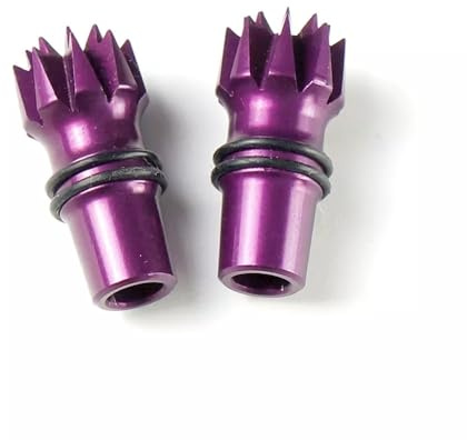 HCGX 2PCS STP M3 CNC Aluminium Sender Stick Enden for X9D Plus Radio FPV Drone(Purple)