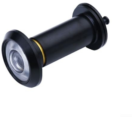 Door Peephole Viewer 180 Degree Wide Angle Zinc Alloy Security Spyhole for 42-60mm Thick Doors(Black)