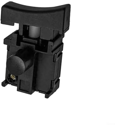 Interruttore elettrico motosega,Parte di ricambio anti-blocco per seghe a batteria al litio da 4 6 8 pollici,ABS 10A 250V grilletto di sicurezza, nero