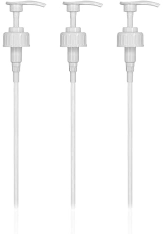 3 Pcs 5L Pump Dispenser, 38mm Pelican Pump Dispenser with Tube, Durable Press-Type Pumps Dispensers, Easy-install 5 Litre Pumps Dispensers, for Perfumes, Alcohol, Fragrances, Oils, Shampoo
