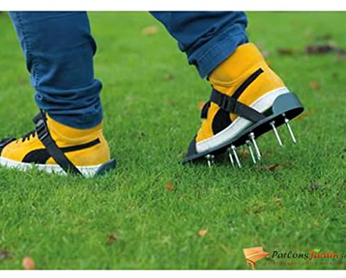 Nature Nagelschuhe Rasen Lüfter Schuhe Garten Rasenbelüfter Rasenlüfter Spikes