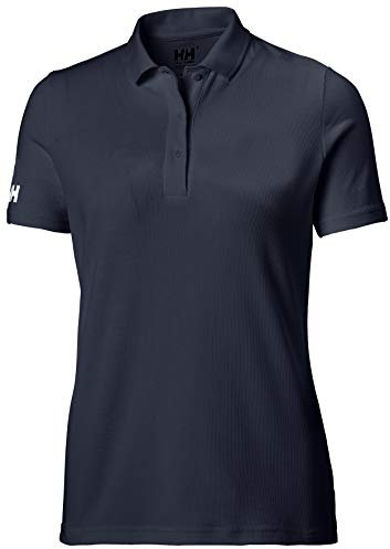 Helly Hansen Women's W Crew Tech Polo, Navy, L
