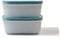 Tupperware P 21735 Contenitore per congelatore, 450 ml, 2 pezzi, bianco e blu, satinato