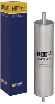 HENGST - Kraftstofffilter H438WK - Hochwertiger Kraftstoff-Leitungsfilter für KFZ - Entfernt Staub und Schmutz aus Otto- oder Dieselmotoren - Schützt das Einspritzsystem