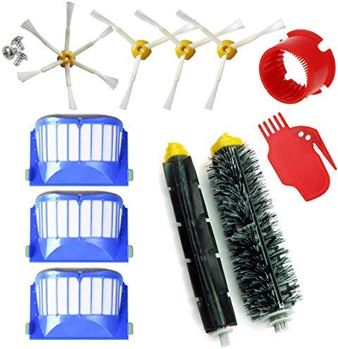 MIRTUX Kit de Repuestos para Roomba Serie 600 – Limpieza Completa con Filtros HEPA y Cepillos – Ideal para Hogares con Mascotas – Compatible con Modelos 605, 620, 630, 650, 651, 676, 680, 696 y más
