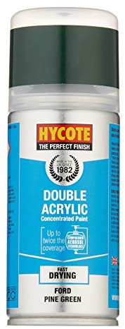 Hycote Double Acrylic Aerosol Car Spray Paint, Ford - Pine Green, 150 ml