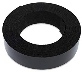 WoodPress® 22 mm Mélamine Noir Mat Bande de Chant en Placage Préencollé – Rouleau de 7,5 m – Application à Repasser facile à faire soi-même, couvre le bord d'un panneau MDF standard