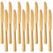 Buyer Star Couteaux à dessert 12 pièces, couverts en acier inoxydable 18/0, couverts pour la cuisine et le restaurant à la maison, or
