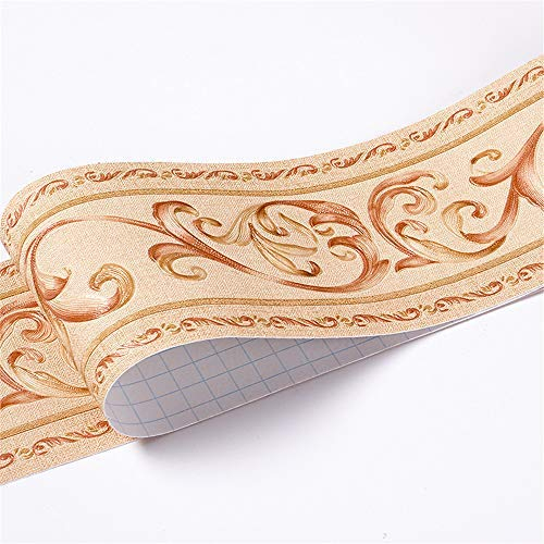 Bordüre Selbstklebend PVC Tapete Aufkleber,Wandtattoo,Wasserdichte Bad Bordüre Stciker,Wandbordüre fur Küche, Badezimmer, Wand Decor (#12)