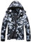 Jingangjin Herren Mountain Wasserdichte Skijacke Winter Windbreaker Warm Hooded Snowboard Regenmantel Jacken, Schwarz-Camo, Large