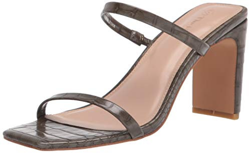 The Drop Damen Avery Square Toe Two Strap High Heeled Sandalen - Kapern - Gr. 44 EU