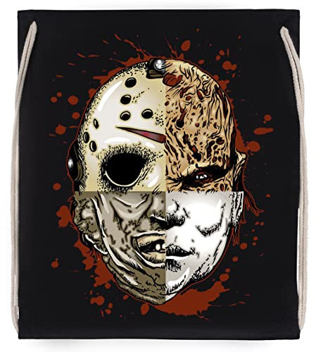 GRUSEL VERMANSCHEN Schwarz Turnbeutel mit Kordelzug Black Drawstring Gym Bag