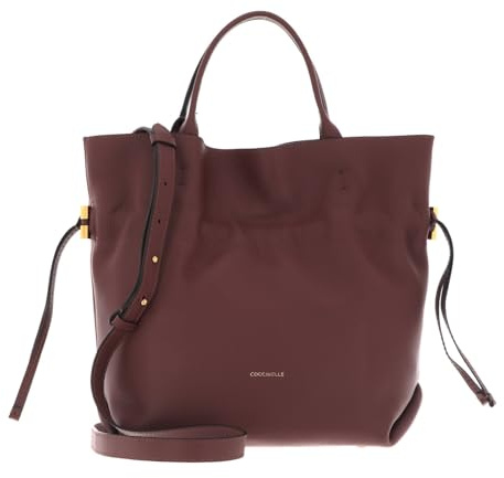 Coccinelle Leder Shopper Schultertasche Romance Handbag Carruba/Carruba braun