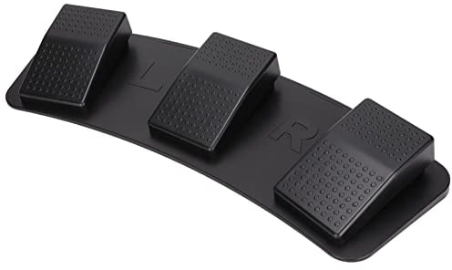 Zunate USB-Dreifach-Fußschalterpedal, PC USB-Fußpedal Fußsteuerung HID Programmierbare Computertastatur für Windows, für, für OS X, für Android (FS23_PM (mechanischer Schalter))