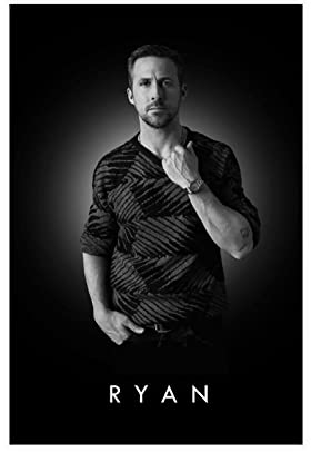 MOIT Star Ryan Gosling Leinwand-Poster, Schlafzimmer-Dekoration, Sport-Landschaft, Bürozimmer, Dekoration, Geschenk, ohne Rahmen, 30 x 45 cm