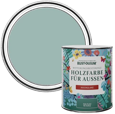 Rust-Oleum Blue Mould-Resistant Garden Paint In Gloss Finish - Coastal Blue 750ml
