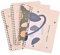 Laughhe 4 Stück A5 Spirale Notizblock, A5 120 Seiten/60 Blatt A5 Notizbuch Spiral Notizbuch Liniert Tagebuch-Notizbücher für Reisen und Schule Memos